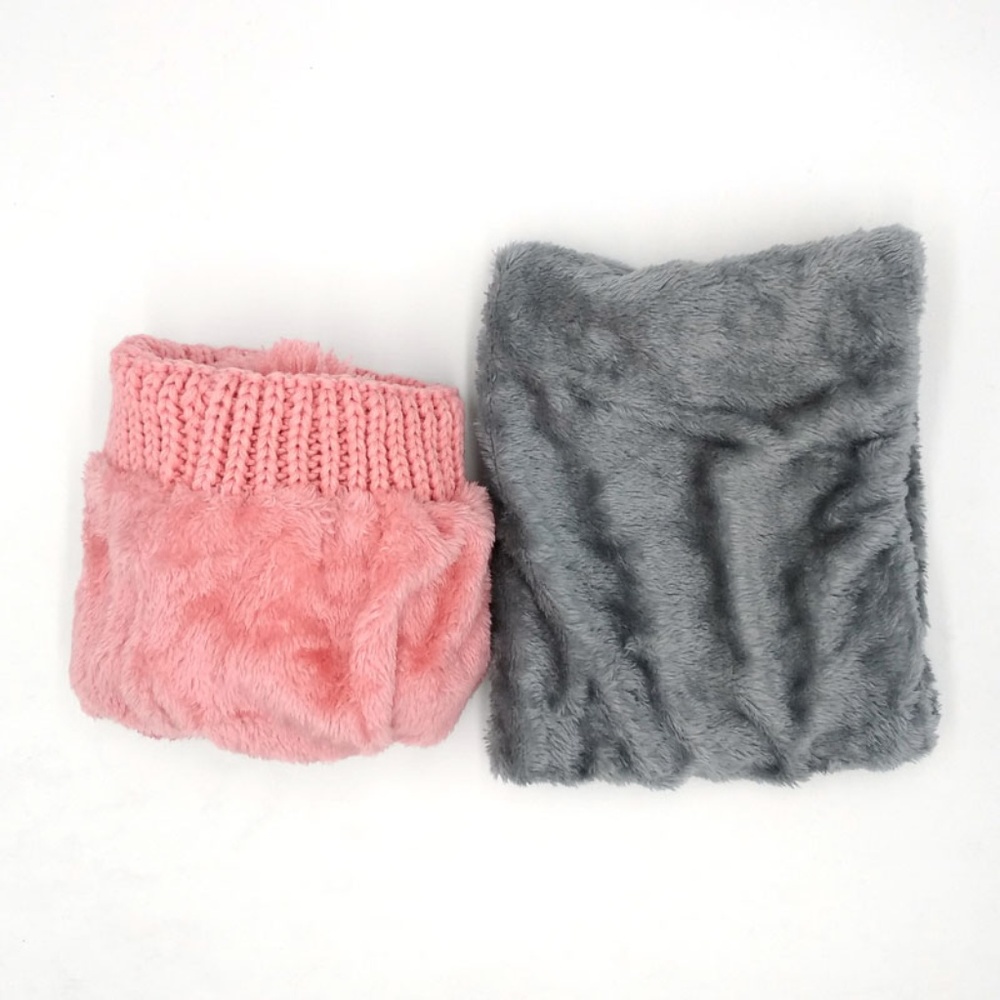 Winter Colorful Knit Pom Pom Hat with Neck Gaiter - Picture 6 of 6